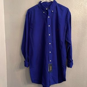 Polo Ralph Lauren cobalt blue long sleeve shirt